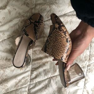 Zara Snake Skin Mules